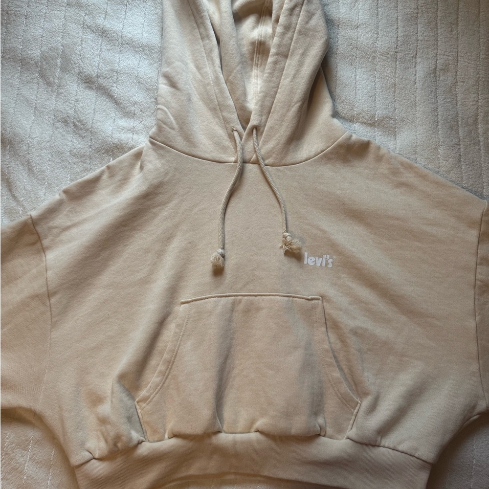 Levi's Cropped Beige Hoodie